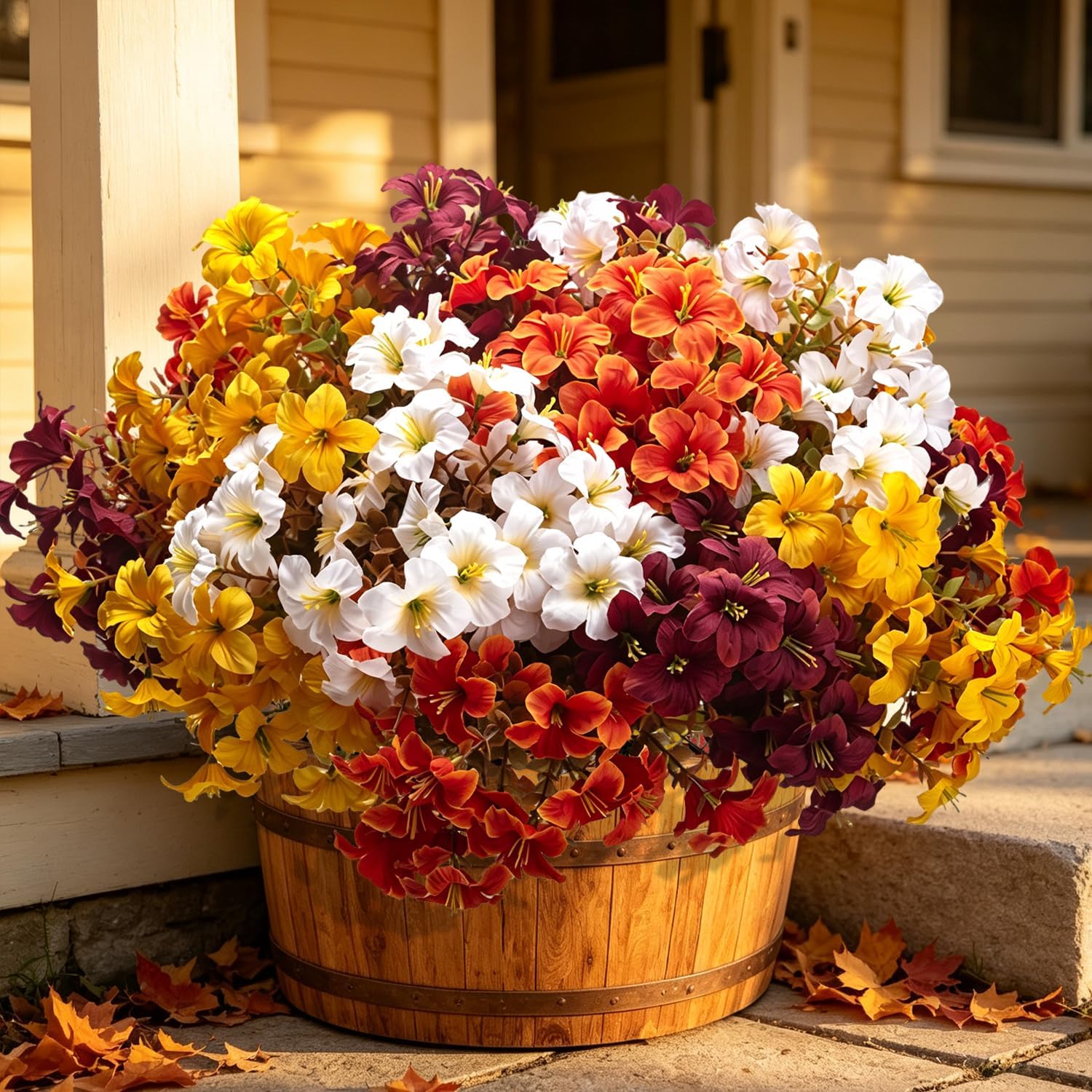 Colorful Artificial Petunia Bush