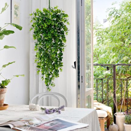 4-Piece Faux Hanging Plants