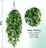 4-Piece Faux Hanging Plants