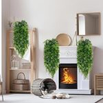 4-Piece Faux Hanging Plants