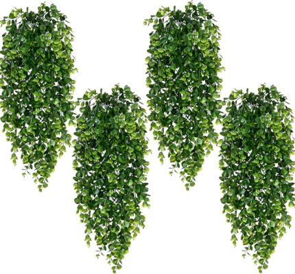 4-Piece Faux Hanging Plants