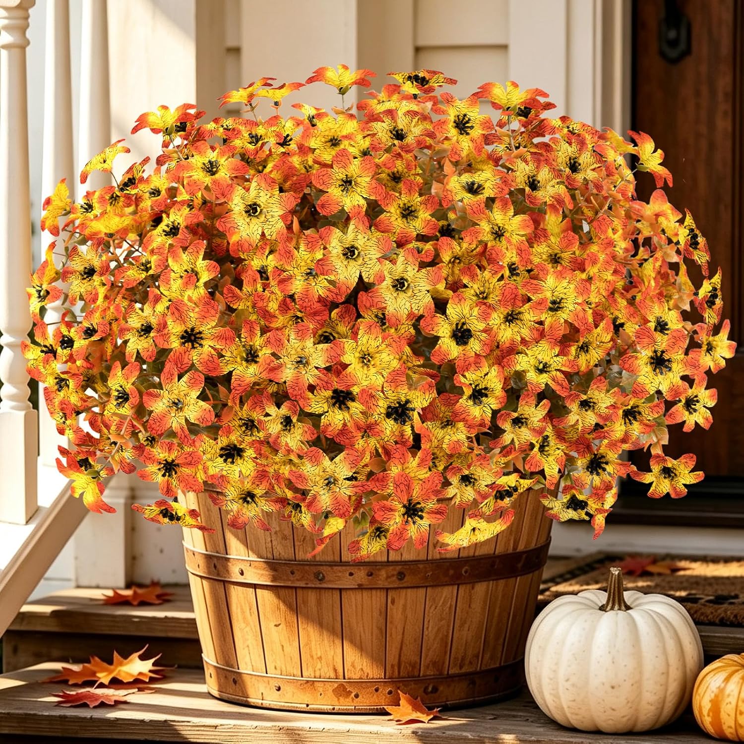 12 Bundles Artificial Fall Mums - Image 11