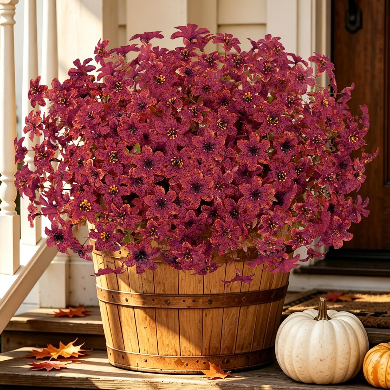 12 Bundles Artificial Fall Mums - Image 13