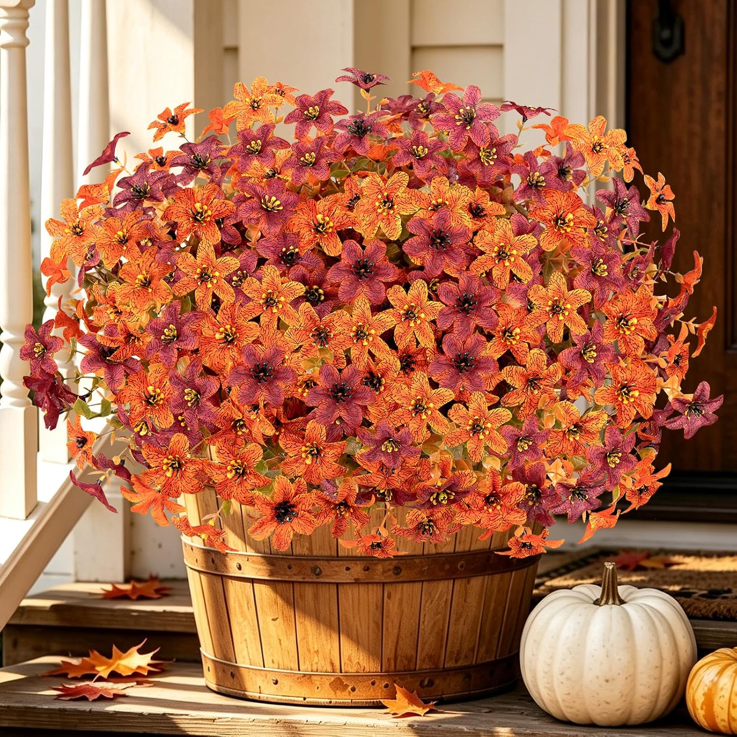 12 Bundles Artificial Fall Mums - Image 9