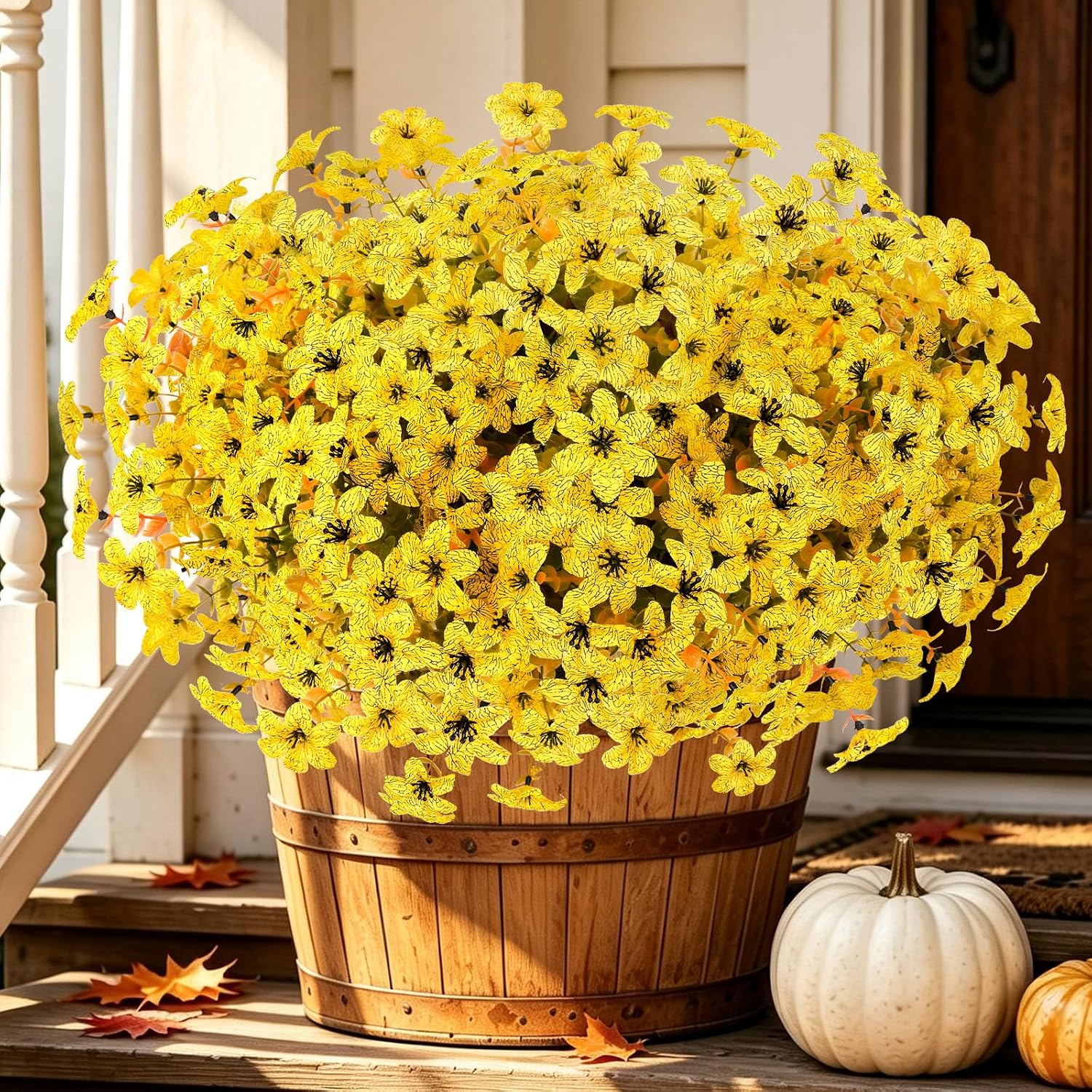 12 Bundles Artificial Fall Mums - Image 14