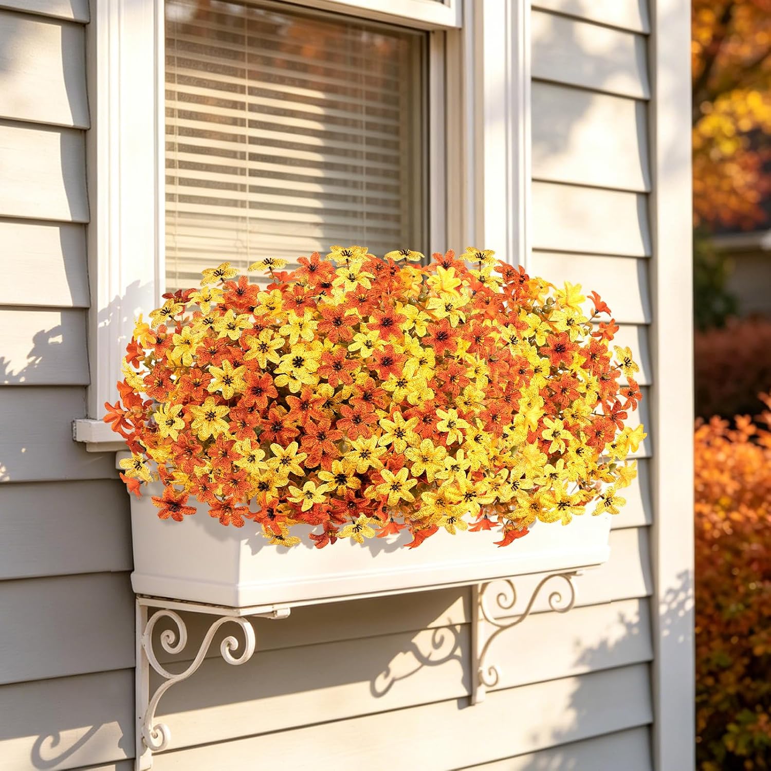 12 Bundles Artificial Fall Mums - Image 8