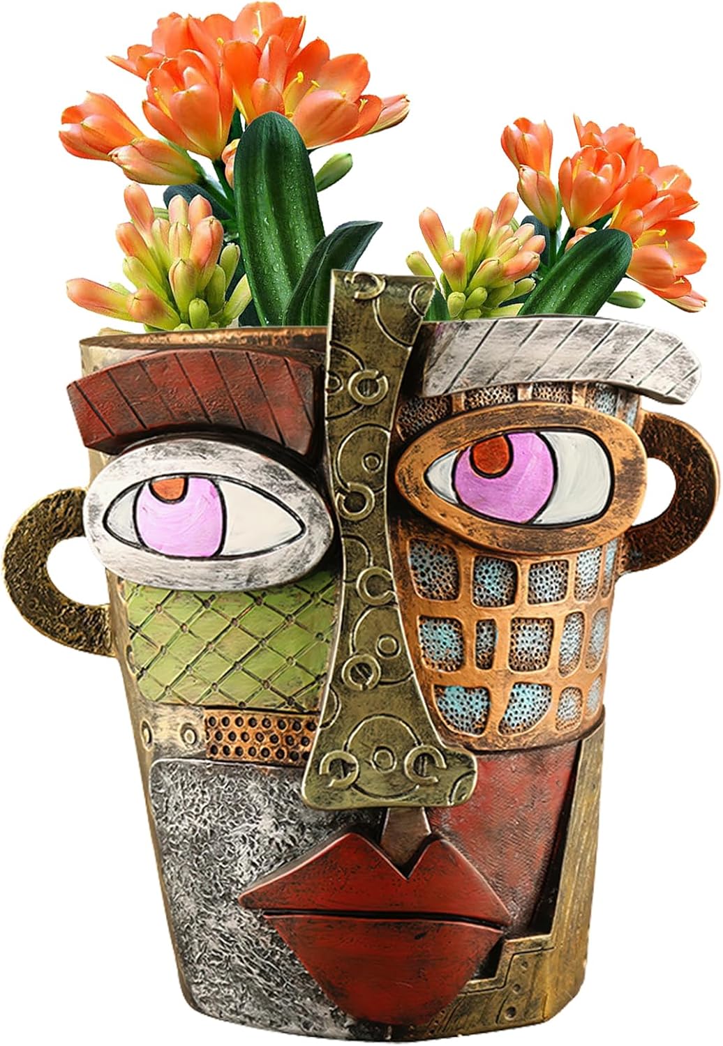 Abstract Face Planter Pot for Indoor Plants