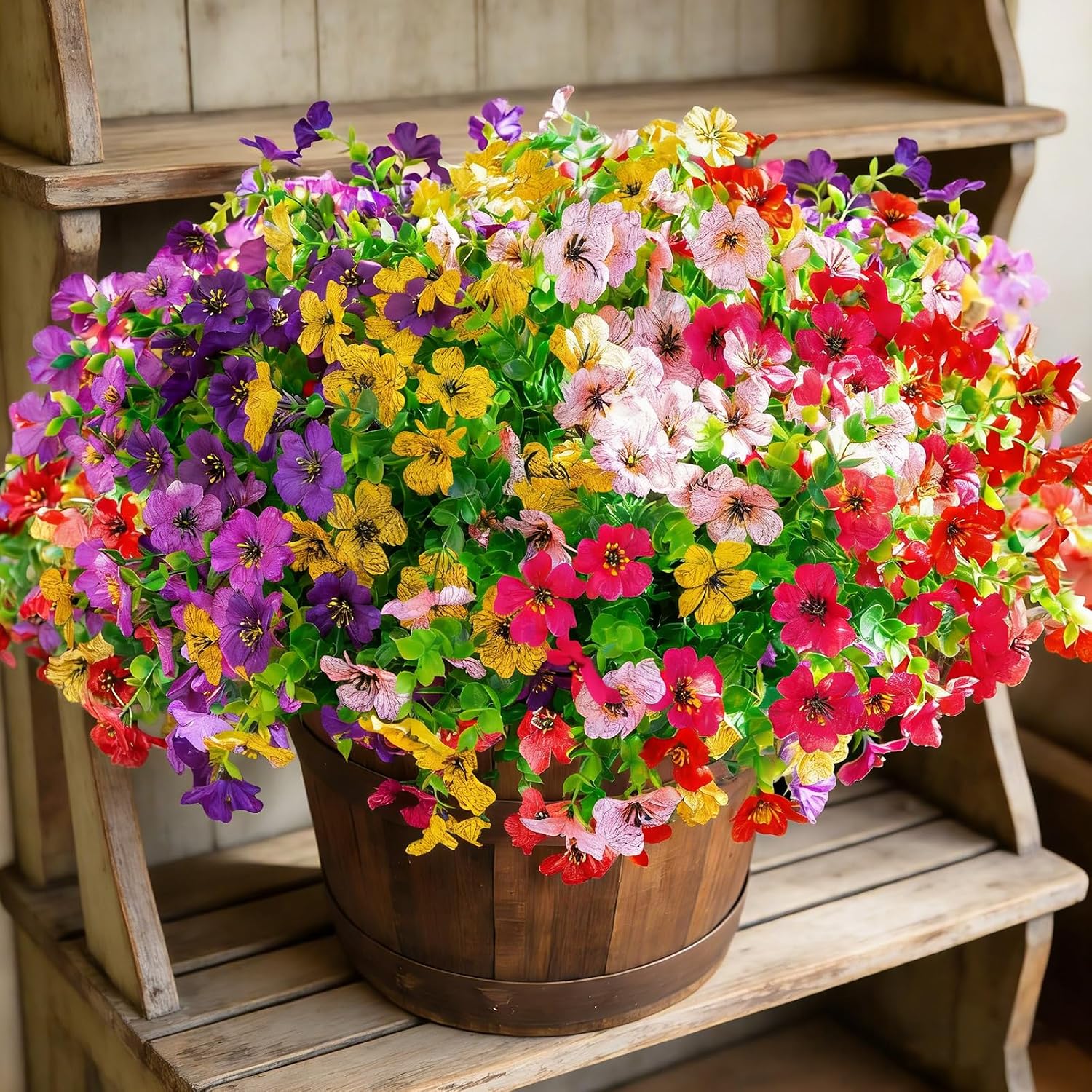 12 Bundles Artificial Outdoor Flowers - Image 19