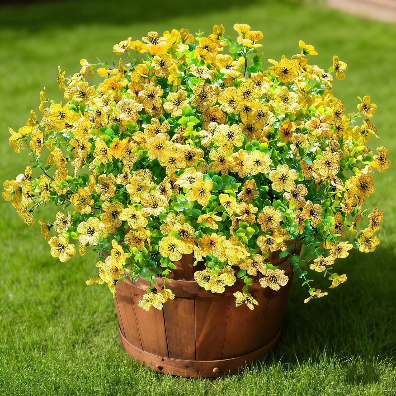 12 Bundles Artificial Outdoor Flowers - Image 14