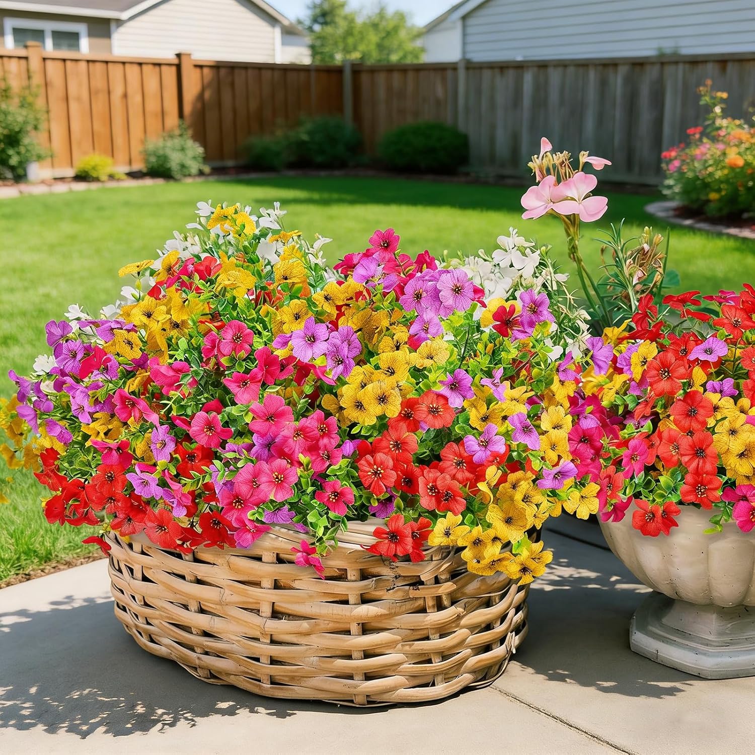 12 Bundles Artificial Outdoor Flowers - Image 5